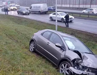 Kolizja na wale Miedzeszyńskim 