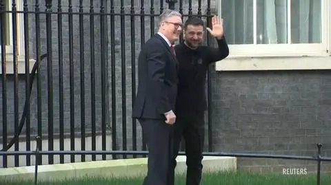 Zełenski przybył na spotkanie z premierem Wielkiej Brytanii. Relacja Macieja Worocha