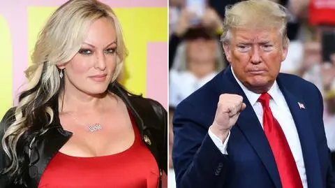 Stormy Daniels i Donald Trump zarabiają krocie na procesie. Sprzedają gadżety