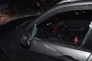 Nie chciał wysiąść, trzeba było rozbić szybę 