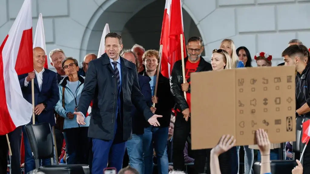 Karol Nawrocki na wiecu i wyborca Mentzena za Trzaskowskim. Co działo się w Kaliszu