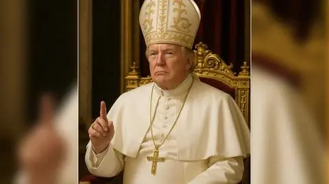 Donald Trump jako papież