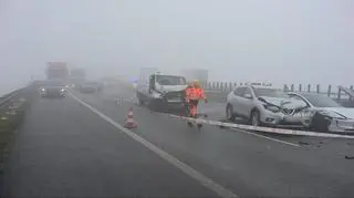 Zderzenie na autostradzie A4
