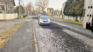 Węgiel wysypywał się na ulice