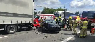 Wypadek w Kostomłotach pod Kielcami