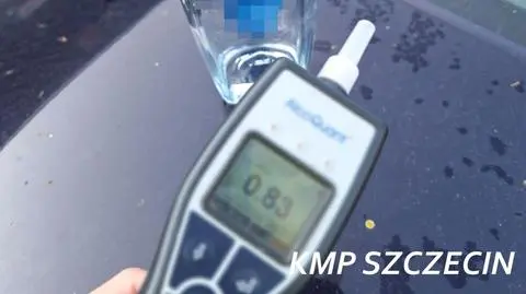 Szczecin. Miał w samochodzie wódkę