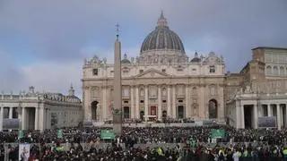 St. Square Piotr. Pope Francis funeral mass