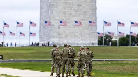 USA, Waszyngton, Gwardia Narodowa, patrol