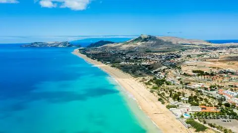 Plaża w Porto Santo, Portugalia