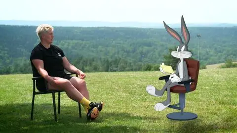 Królik Bugs przepytał Anitę Włodarczyk