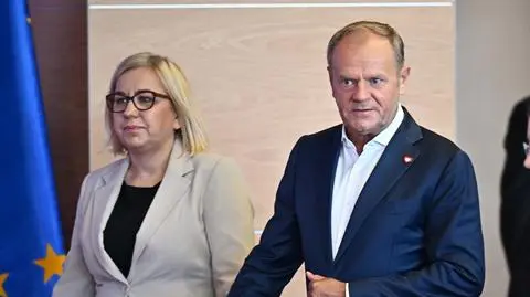 Paulina Henning-Kloska, ministra klimatu i środowiska i premier Donald Tusk