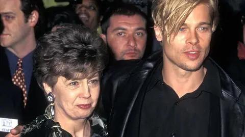 Brad Pitt z rodzicami w 1997 roku