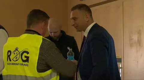 Robert Bąkiewicz w sądzie w Słubicach