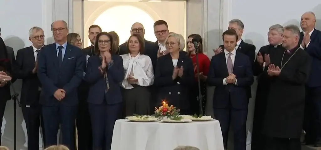 Spotkanie opłatkowe w Sejmie. Czarzasty: życzę wam, żebyście znaleźli spokój przy świątecznym stole