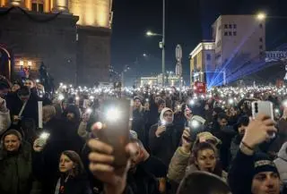 Antyrządowy protest w stolicy Bułgarii, Sofii