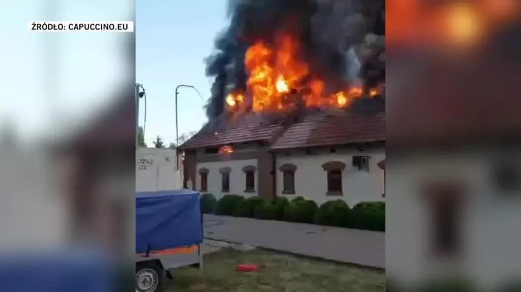 Pożar sali weselnej w Więckowicach