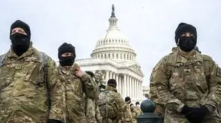 Gwardia narodowa stanu Nowy Jork w Waszyngtonie (zdjęcie ze stycznia 2021 roku)