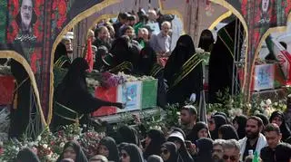 Państwowy pogrzeb wojskowych i naukowców, którzy zginęli w izraelskich atakach