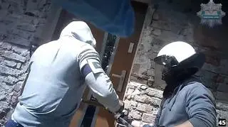 Zabarykadował się w domu
