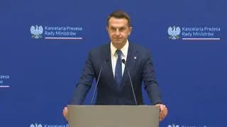 Po posiedzeniu rządu. Konferencja Adama Szłapki