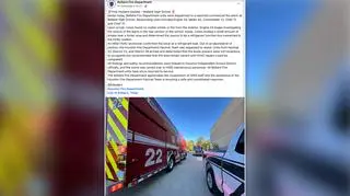 "Chcemy wyjaśnić, że w Bellaire High School NIE MA POŻARU" - poinformował w oświadczeniu Departament Policji Bellaire. 