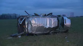 Bus wypadł z autostrady