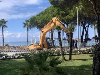 Rozbiórka basenów w hotelu w Albanii