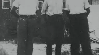 Witold Pilecki z kolegami