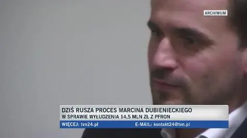 Dubieniecki przekonuje że jest niewinny
