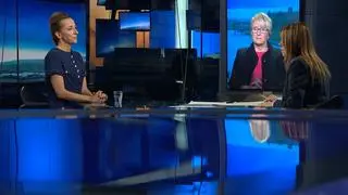 Sylwia Gregorczyk-Abram i Beata Morawiec w "Faktach po Faktach" w TVN24