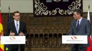 Premier Hiszpanii Pedro Sanchez i premier Mateusz Morawiecki