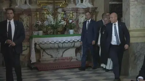 Andrzej Duda odwiedził opactwo cysterskie w Jędrzejowie