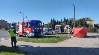 Zderzenie samochodu osobowego z motocyklem
