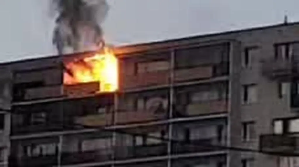 Pożar mieszkania we Włocławku