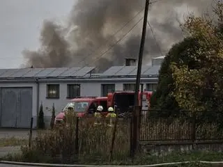 Pożar zakładu meblarskiego