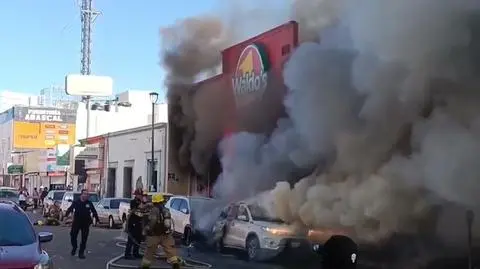 Meksyk pożar sklepu