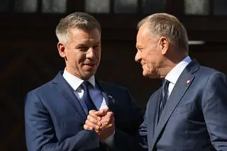 Peter Magyar i Donald Tusk