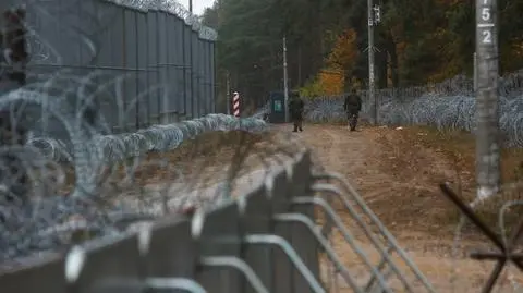 Granica polsko-białoruska w okolicy przejścia granicznego Połowce-Pieszczatka