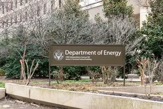 Waszyngton, USA. Widok z zewnątrz budynku federalnego Jamesa V. Forrestala, gdzie mieści się amerykański Departament Energii.