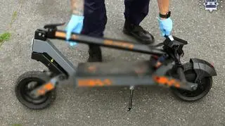 13-latek na hulajnodze elektrycznej uderzył w ogrodzenie