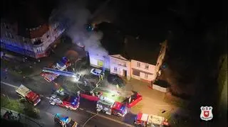 Pożar w Zbąszyniu przy ulicy 17 stycznia