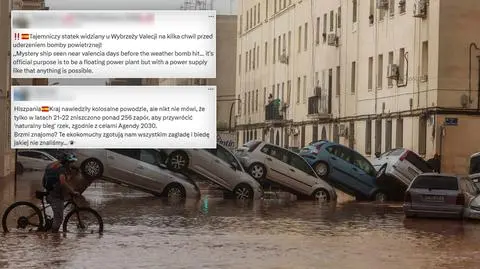 "Tajemniczy statek", "broń pogodowa". Zalew fałszywych tez o powodzi w Hiszpanii