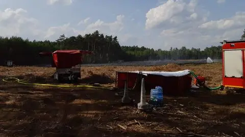 Pożar lasu w Wielkopolsce. Dwóch strażaków trafiło do szpitala