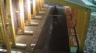 Powyrywał kable, chodził z nimi wokół konstrukcji