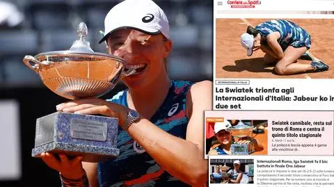 "Absolutna pani tenisa". Włosi zachwyceni Świątek