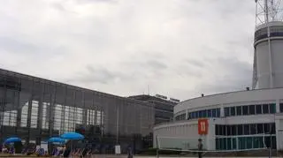 Plaża znajduje się na centralnym placu MTP