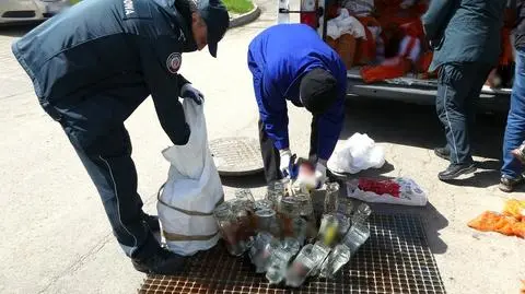 Wylewali alkohol do kratki w jednym z punktów miejskiej oczyszczalni ścieków 
