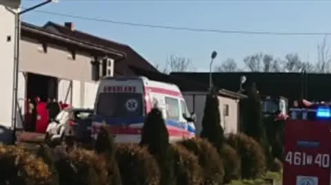 Na miejscu pracowali strażacy