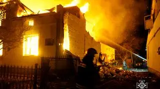 Lwów po ataku dronów 