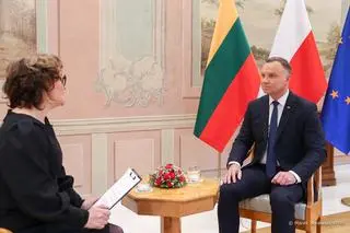Wywiad Andrzeja Dudy dla litewskiej telewizji 